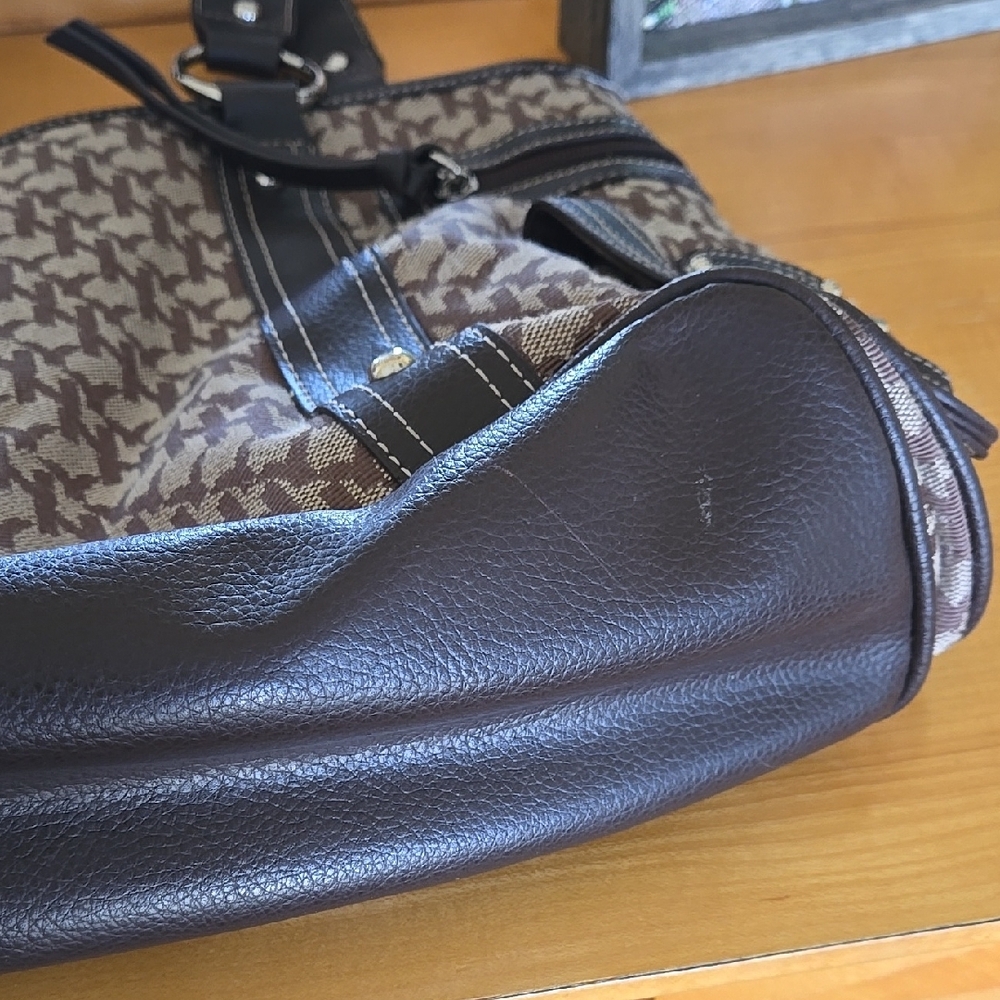 New York & Company Brown Signature Tote Bag - Picture 8 of 13